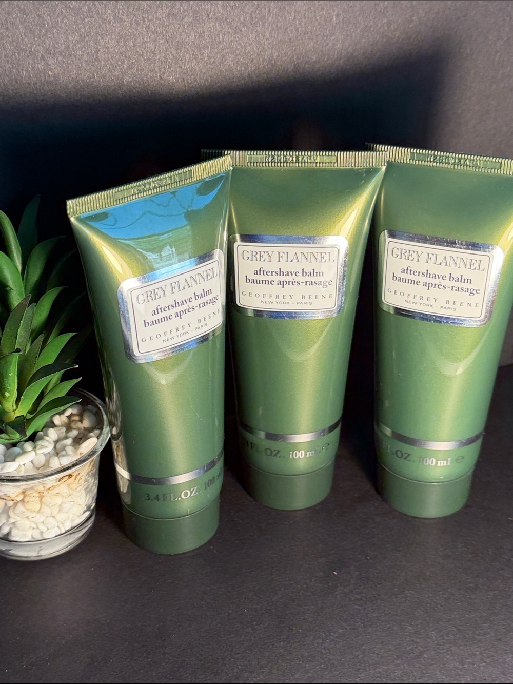 Geoffrey Beene Grey Flannel
Aftershave Balm -Bundle of 3